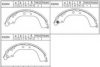 AUDI J0449535150 Brake Shoe Set